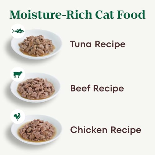 Perfect Portions Wet Cat Food Cuts in Gravy MultiPack: Beef, Tuna, and Chicken Recipes; 2.64 oz. Trays (24 Count, Pack of 1)