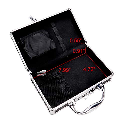 Medicine Safe Case w/Combination Lock - Pack of 1 Cases, 8.35 x 5 x 2.5 - Black