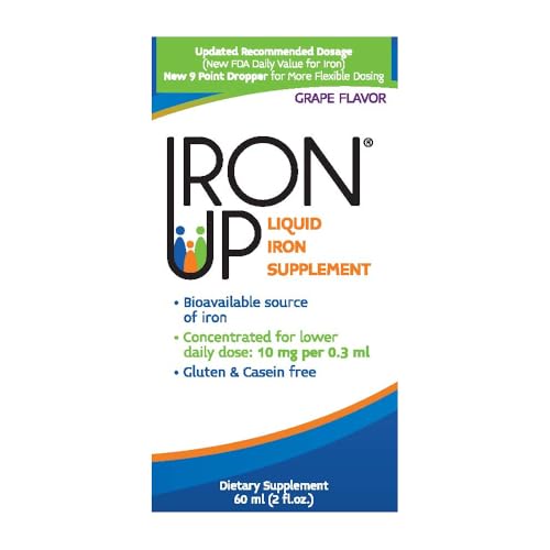 A.C. Grace Company, Iron Up, Liquid Iron Supplement, Grape Flavor, 2 fl oz (60 ml)