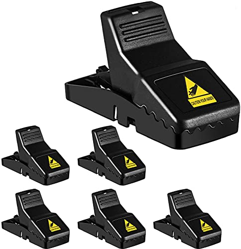 Mouse Traps, Mice Traps for House, Small Mice Trap Indoor Quick Effective Sanitary Safe Mousetrap Catcher for Family and Pet - 6 Pack, (M01-6Pack)