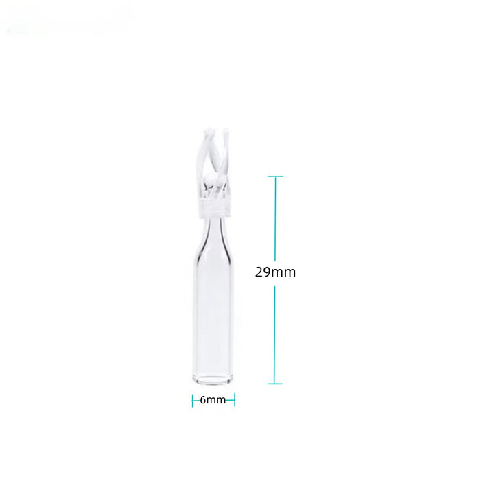 Glass Vial Insert, 100ul Clear Glass Insert with Polyspring,5x29mm, Pack of 100