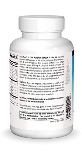ArcticPure Ultra Potency 850 mg Omega-3 Fish Oil - 120 Softgels