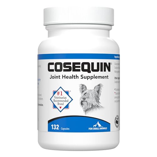 Nutramax Cosequin Joint Health Supplement for Cats and Small Dogs - With Glucosamine and Chondroitin, 132 Capsules