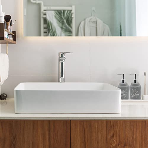 2 Pack Ceramics Hand Soap and Dish Soap Dispenser Set for Kitchen and Bathroom, Refillable Liquid Hand Soap Dispenser, Premium Kitchen Soap Dispenser, Perfect for Counter Décor (Gray)