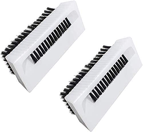 Cleaning Brush, 2 PCS Soft Nylon Bristles Hand Scrubbing Brushes with Nail Cleaner, Non Disposable Fingernails Cleaning Brush, Double-Sided