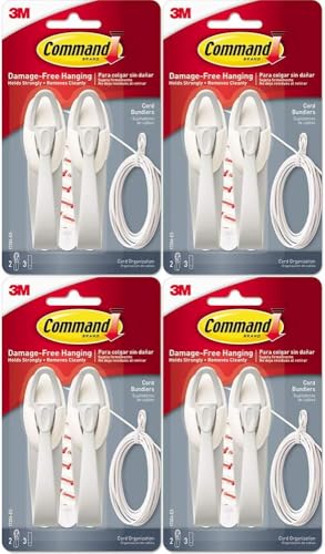 3M 17304 Cord Bundlers 4 Pack (8 Bundlers)