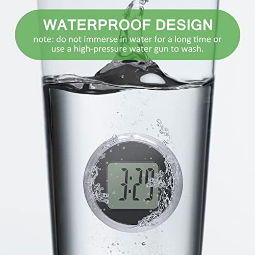 Waterproof Motorcycle Digital Clock, 4-Pack, 1.1 Inch Diameter