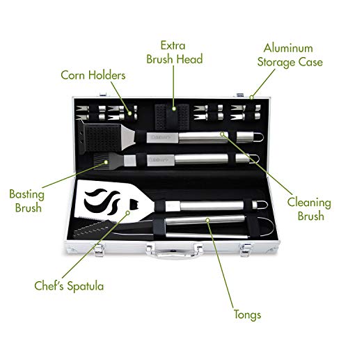 CGS-5014 Deluxe Grill Set, 14-Piece, Stainless Steel
