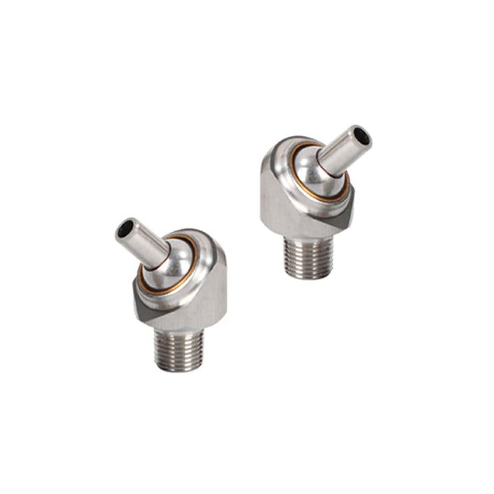 2 Pcs 1/4 PT x 10/30/50mm Coolant Pipe Adjustable 304 Stainless Steel Screw-in Coolant Nozzle High-Pressure Water Oil Cooling Tube for Lathe, Milling, CNC Machine (10mm)