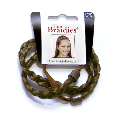 Beauty Thin Braidie Head Band, Light Brown, 0.05 Ounce Beauty