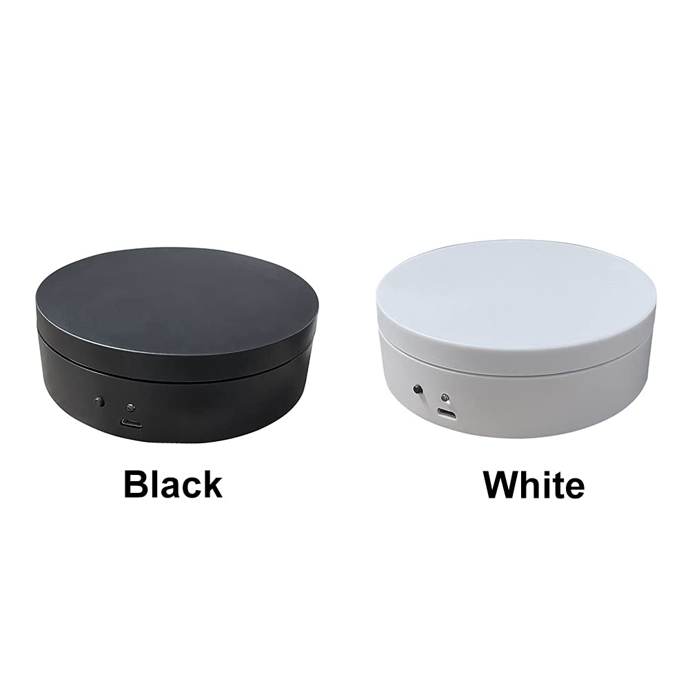 Electric Rotating Display Stand, 360 Degree Motorized Rotating Turntable Display Stand with USB Power Cable for Photography Products and Shows, Jewelry, Watch, 3D Models