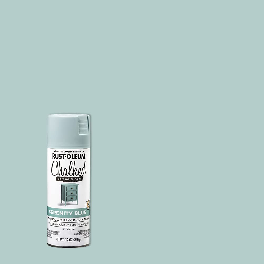 302595 Series Chalked Ultra Matte Spray Paint, 12 Ounce (Pack of 1), Serenity Blue