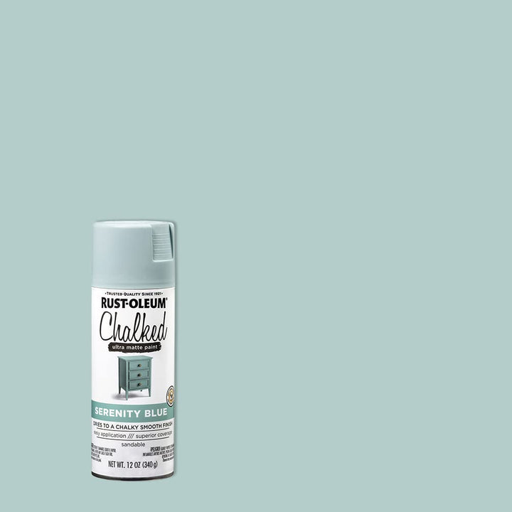 302595 Series Chalked Ultra Matte Spray Paint, 12 Ounce (Pack of 1), Serenity Blue