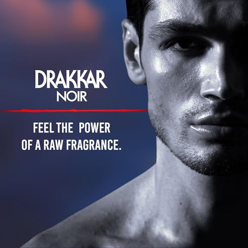 Drakkar Noir By , Iconic Designer Fragrance, Intense & Powerful Eau de Toilette, Fougere Blend & Aromatic Spices, Long Lasting Mens Cologne, Day and Evening Scent, 6.8 Fl. Oz.