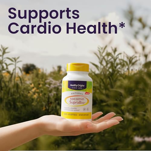 Tocomin SupraBio (Tocotrienols), 50 mg - Supports Heart Health & Cardiovascular System - Tocotrienol & Vitamin E Supplement - Gluten-Free Skin Support - 60 Softgels