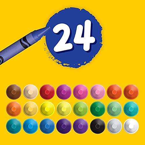 Washable Crayons, School Supplies, 24 Count