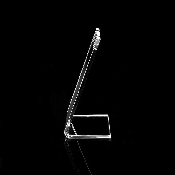 4Pcs Acrylic L Shape Earring Display Stand Rack Showcase Retail Display Case Holder for Earring Necklace Pendant Jewelry Photography Display Props, Clear