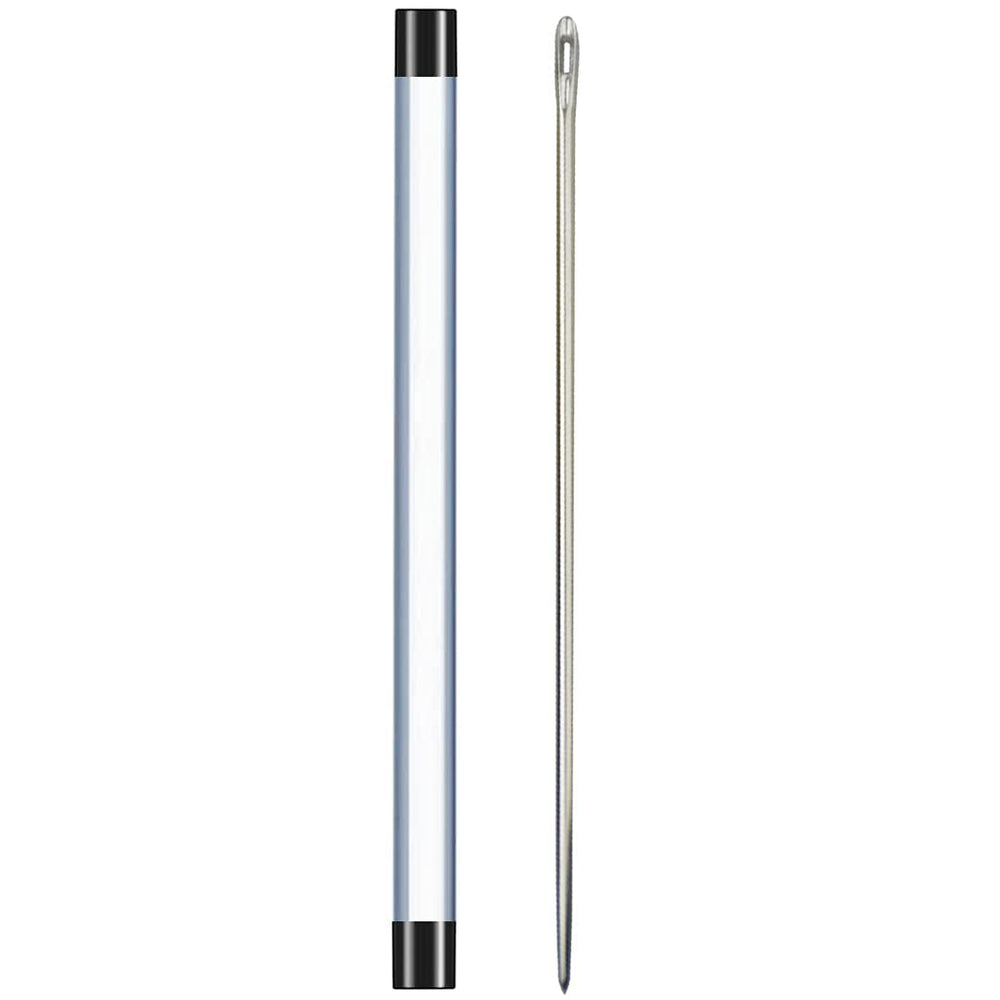 12'' Long Sewing Needles, Professional Upholstery Needle,with Needle Storage Tube