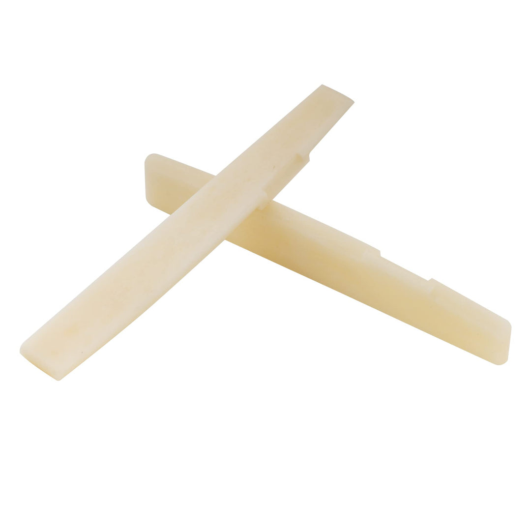 Pro 71.12mm Compensated Acoustic Guitar Unbleached Bone Saddle for 6-String Taylor Style (Set of 2)