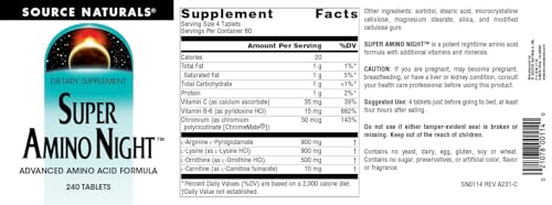 Super Amino Night - Advanced Amino Acid Formula* - 240 Tablets