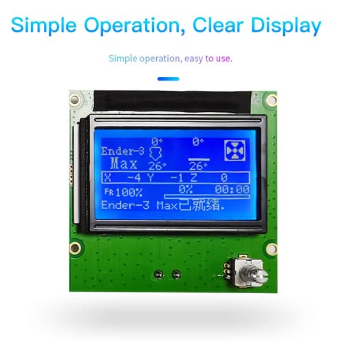 Ender 3 Pro LCD Screen, Ender 3 Display, Ender 3 Pro Screen for Creality Ender 3 Original LCD Display with Ribbon Cable for Ender-3/ Ender-3 PRO/Ender-5/ Ender-5 PRO