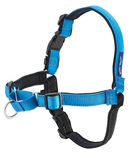Easy Walk Deluxe Dog Harness, No Pull Dog Harness – Perfect for Leash & Harness Training – Stops Pets from Pulling and Choking on Walks – Medium, Ocean