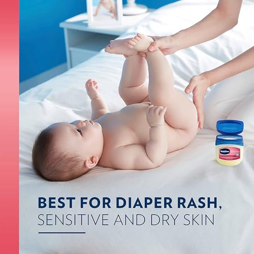 Petroleum Jelly Baby Skincare Protective & Pure 4 Count Treats Dry Skin And Prevents Chaffed Skin From Diaper Rash Hypoallergenic And Gentle On Skin 13oz