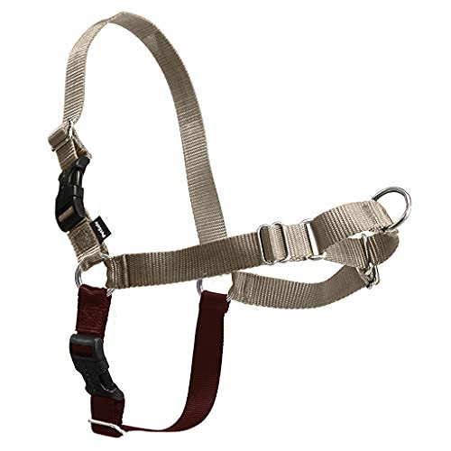 Easy Walk No-Pull Dog Harness - The Ultimate Harness to Help Stop Pulling - Take Control & Teach Better Leash Manners - Helps Prevent Pets Pulling on Walks, Large, Fawn/Brown