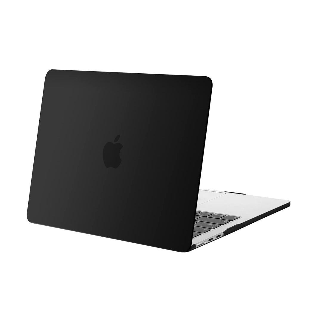 Compatible with MacBook Air 13 inch Case 2024 2023 2022 Release M3 A3113 M2 A2681 with Touch ID, Protective Plastic Hard Shell Cover Compatible with MacBook Air 13.6 inch Case, Black