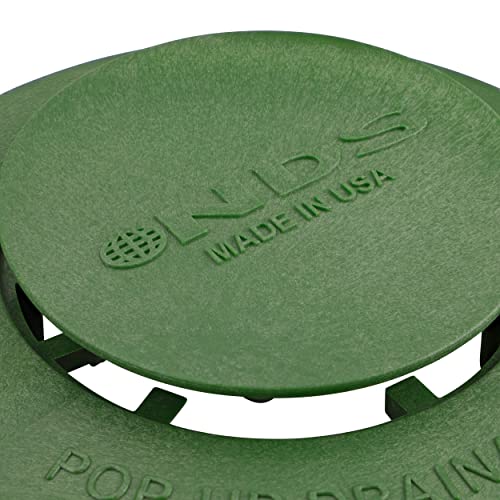 420C Pop-Up Drainage Emitter, for 3-Inch & 4-Inch Drain Fittings, Works with Drainage Systems Including Catch Basins, Green Plastic