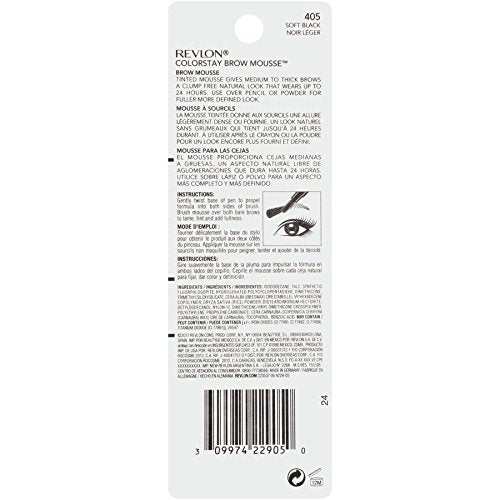 Revlon ColorStay Brow Mousse, Soft Black