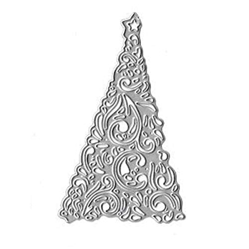 Christmas Star Tree Metal Crafts Cutting Die Cuts, DIY Crafts Template Christmas Tree Scrapbook Cards Cutting Dies Cut Stencils for DIY Embossing Card Making Decorative Paper Dies Scrapbooking