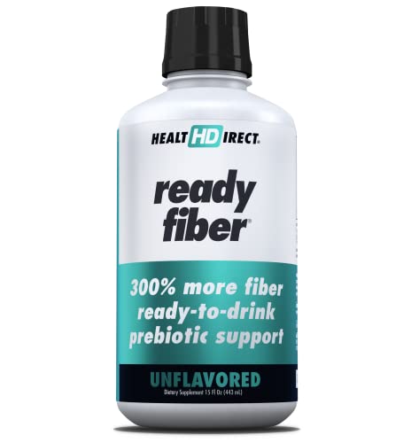 - Ready Fiber - Prebiotic Liquid Fiber Supplement for Women, Men and Kids - 15 Fl Oz - 15-30 Servings, Unflavored - Easier Than Gummies, Powders and Pills