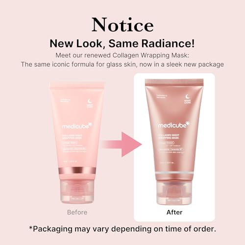 Collagen Overnight Wrapping Peel Off Facial Mask Pack - Elasticity & Hydration Care, Reduces Sagging & Dullness - Hydrolyzed Collagen For Glowing Skin - Korean Skin Care, 2.53 fl.oz