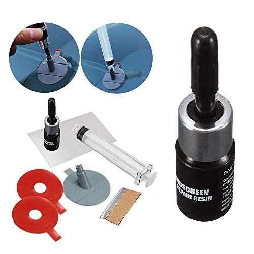 Windshield Repair Kit Cracked Glass Repair Kit to Fix Auto Glass Windshield Crack Chip Scratch