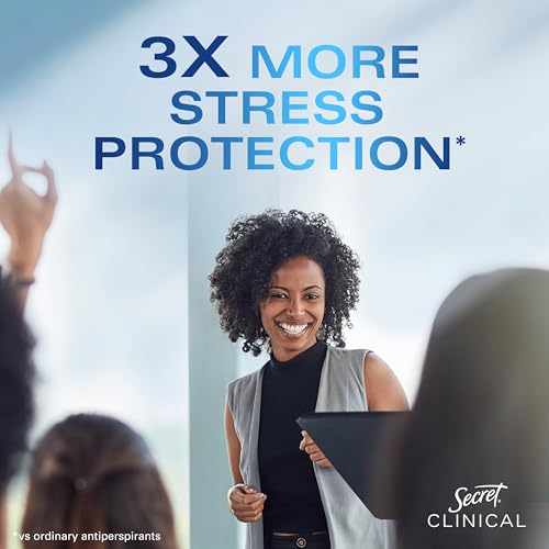 Clinical Strength Antiperspirant Deodorant for Women, 3X Stress Protection, 72hr Sweat & Odor Protection, PH Balancing Minerals, Soft Solid, Light & Fresh Scent, 2.6 oz