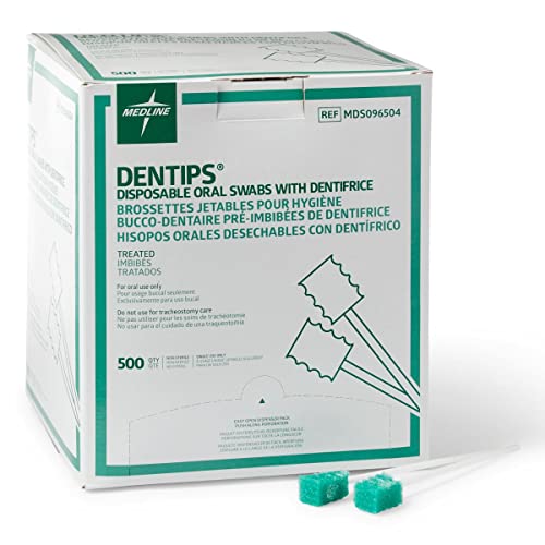 MEDLINE MDS096504 MDS096504H DenTips Oral Swabsticks (Pack of 10)