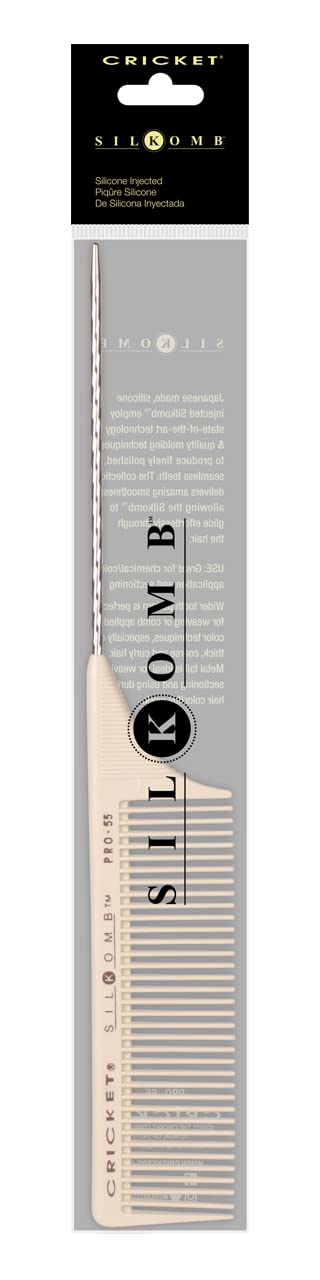 Silkomb Rattail Comb CB-78X Pro 55 Wide Toothed Rattail AD