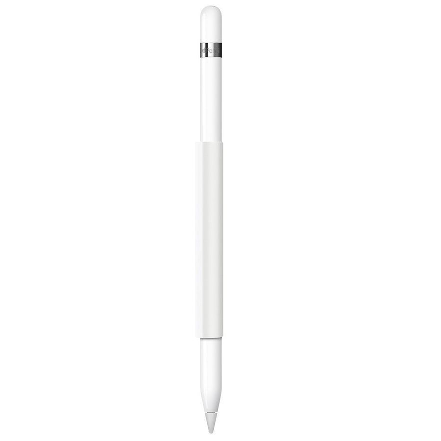Compatible with Apple Pencil Magnetic Sleeve, Soft Silicone Holder Grip Compatible with Apple iPad Pro Pencil, Ivory White (Apple Pencil Not Included)