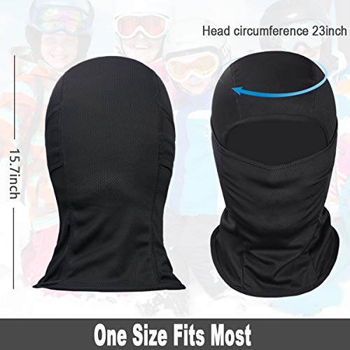 Ski Mask for Men Women, Balaclava Face Mask, Shiesty Mask UV Protector Lightweight for Motorcycle Snowboard Black