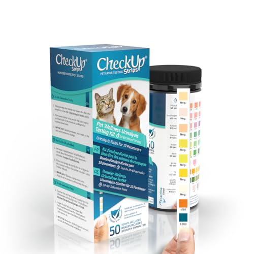 CheckUp Testing Strips x 50 (10 Parameters Urine Test Strips for Cats & Dogs)