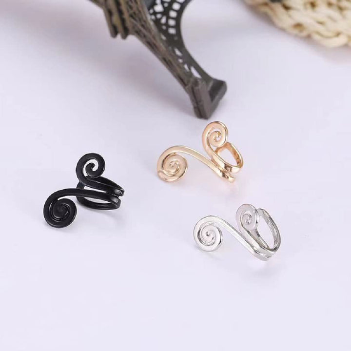 Acupressure Slimming Earrings,3 Pair Ear Ornament,Acupressure Earrings,Non Pierced Ears Earrings for Acupressure,Acupressure Earrings for Weight Loss (Black+Gold+Sliver)