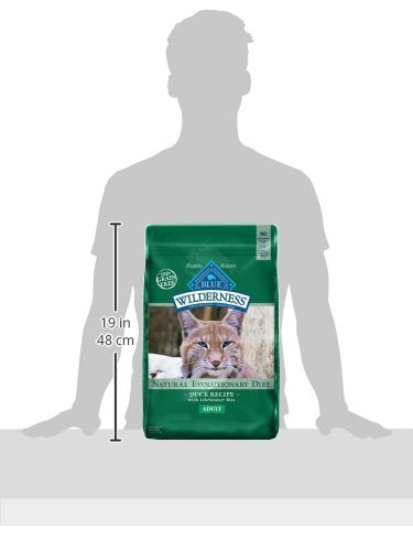 Blue Buffalo Wilderness Duck Supports Health and Wellness High-Protein & Grain-Free Healthy Adult Dry Cat Food 11 lbs.