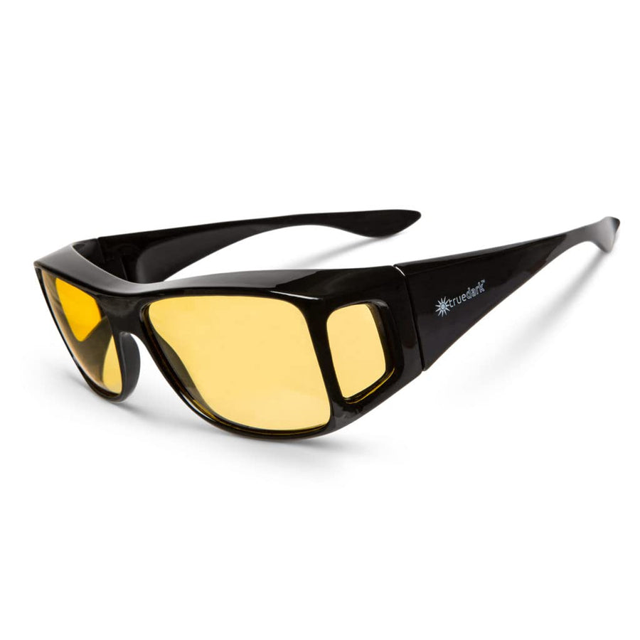 Daylights Amber Fitover Blue Light Blocking Glasses to Reduce Eye Strain and UV Glare - For Men & Women, Computer Screen, Gaming, TV, Phone - by Dave Asprey