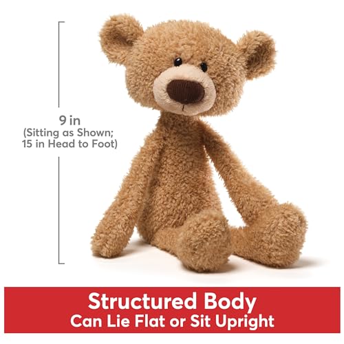 Toothpick, Classic Teddy Bear Stuffed Animal for Ages 1 and Up, Beige, 15”