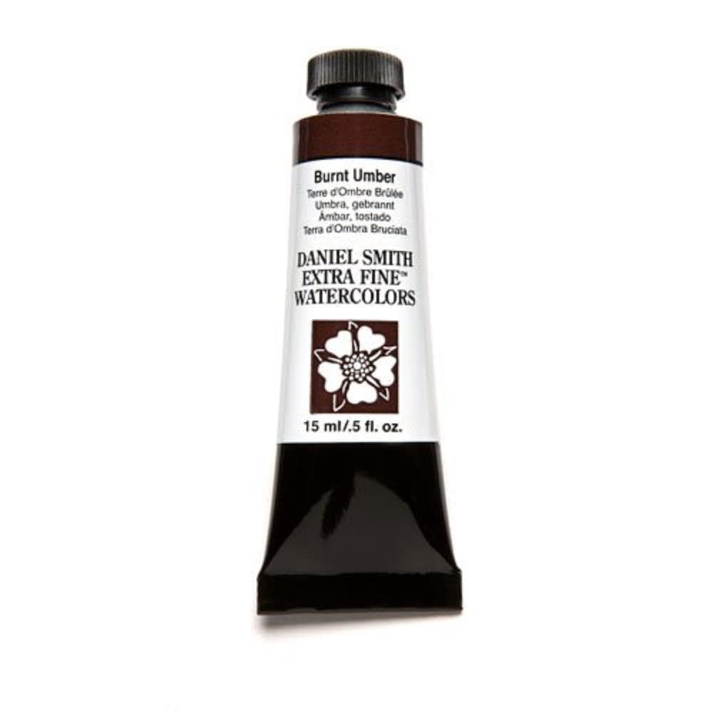 284600011 Extra Fine Watercolor 15ml Paint Tube, Burnt Umber, 0.5 Fl Oz (Pack of 1)