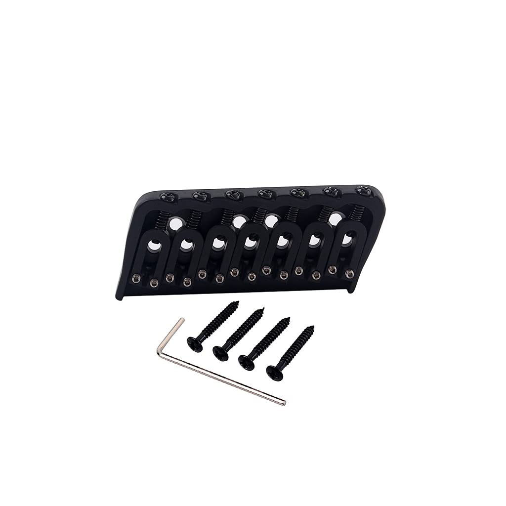 7 String Guitar Saddle Bridge Strings Through Body Tail Fixed Guitar Parts Accessories for Electric Guitar