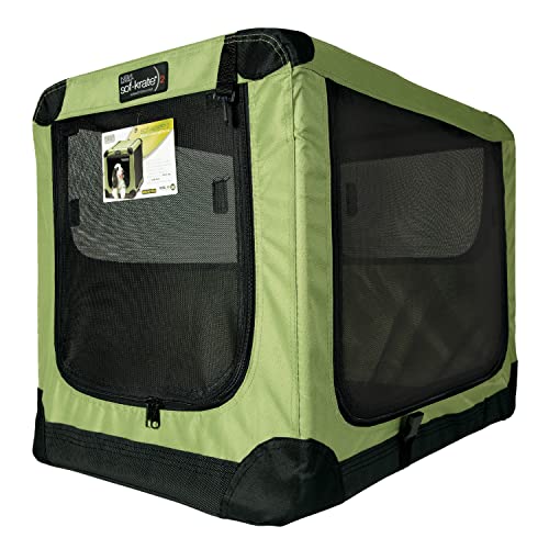 Soft-Krater Indoor and Outdoor Crate for Pets, Green