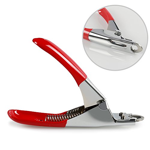 Dog Cat Pets Nail Clippers, Professional Pets Claw Trimmer with Free Nail File, Sharp Stainless Steel Blade, Sturdy Non Slip Handles - for Safe, Professional at Home Grooming