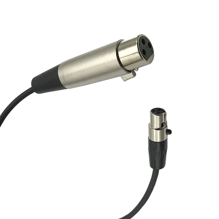 3 Pin Mini XLR Female to XLR Female Microphone Cable, 3-Pin Mini XLR (TA3F) to Regular XLR Female to Female Pro Lapel Microphone Cable (3.3Feet)
